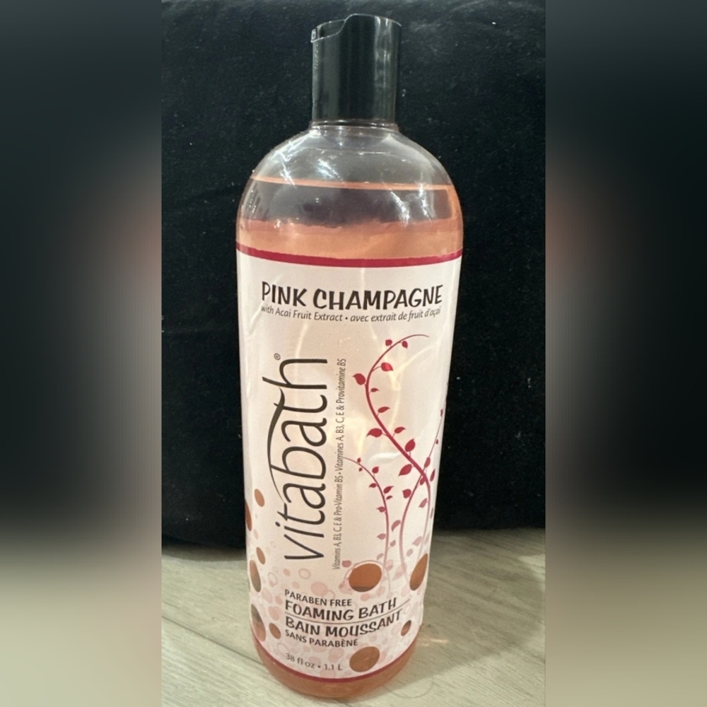 Vitabath Foaming Bath PINK CHAMPAGNE JUMBO SIZE 38 fl oz. New! RARE!!!! HTF!!!